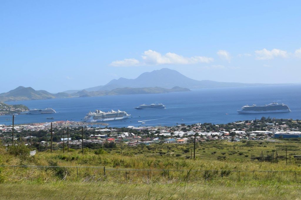 16, 0000 cruise ship passengers visit St. Kitts on January 12, 2017