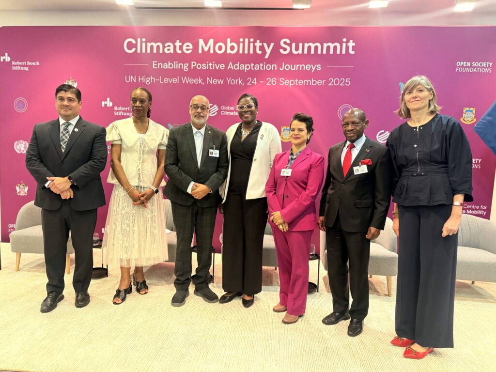 The Rt. Hon. Dr. Denzil Douglas joins international and regional leaders to launch the Great Caribbean Shifts Report